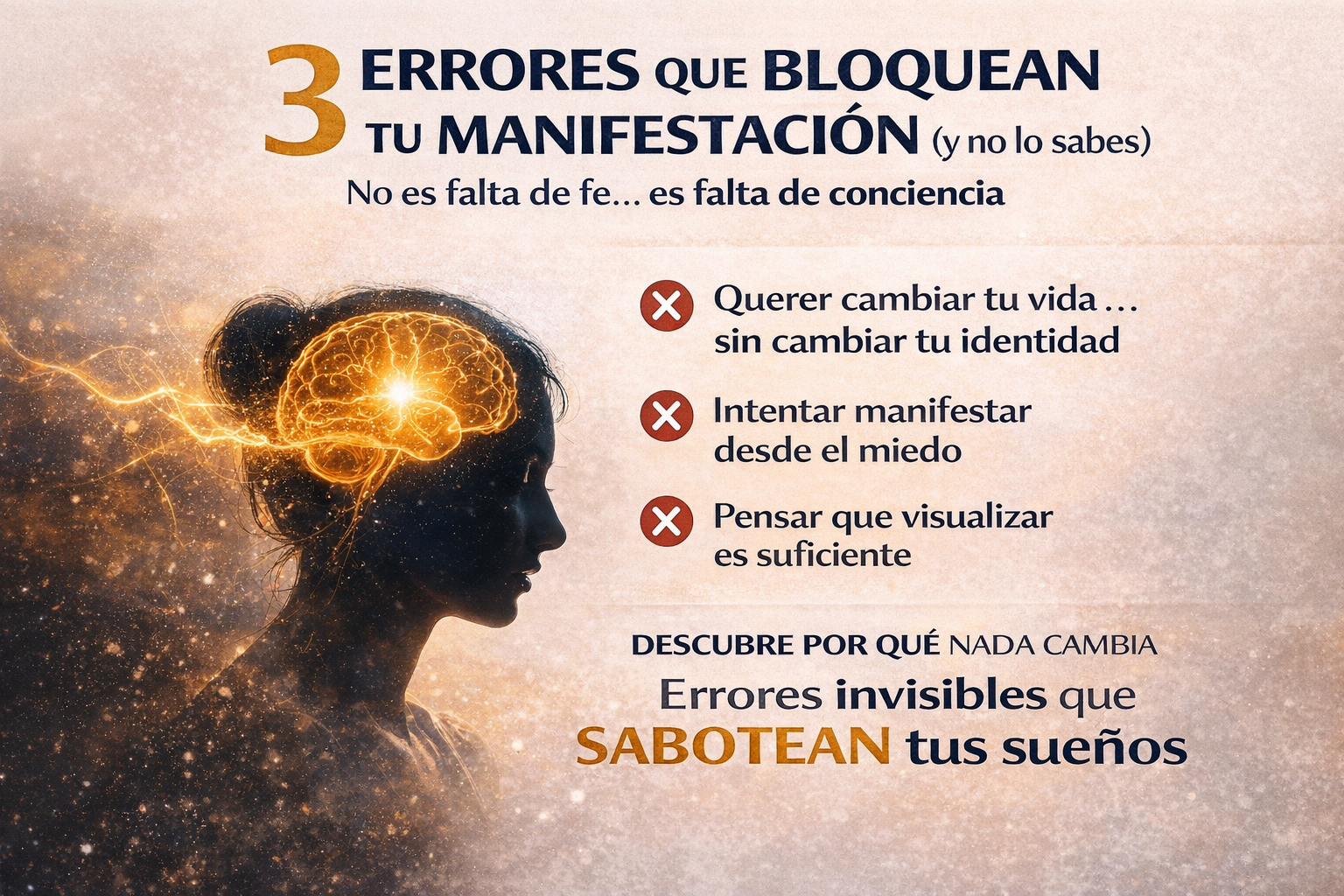 3 errores que bloquean tu manifestación por falta de conciencia — Bibliograndeza Johana Flores