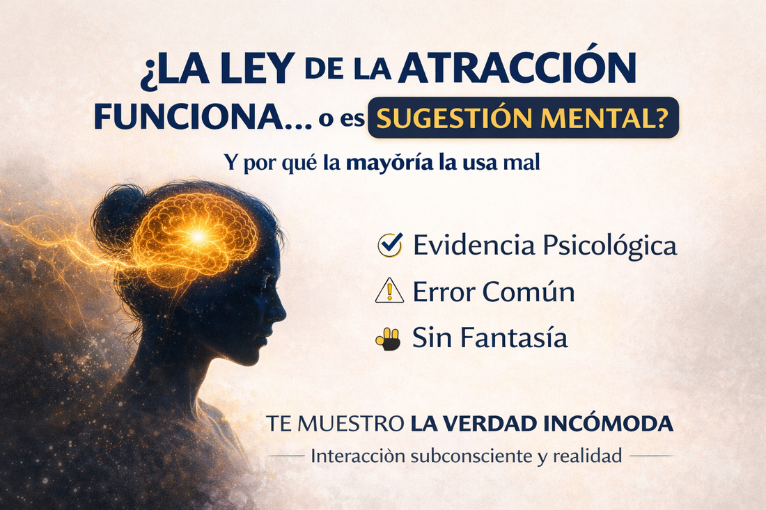 La ley de la atracción funciona o es sugestión mental — evidencia psicológica sin fantasía Bibliograndeza